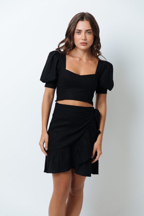 Maite Crop Top Falda Set / Mar de Lua