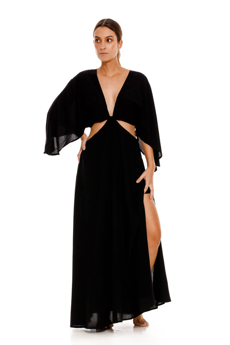 Vestido Largo Avalon Negro / Boamar