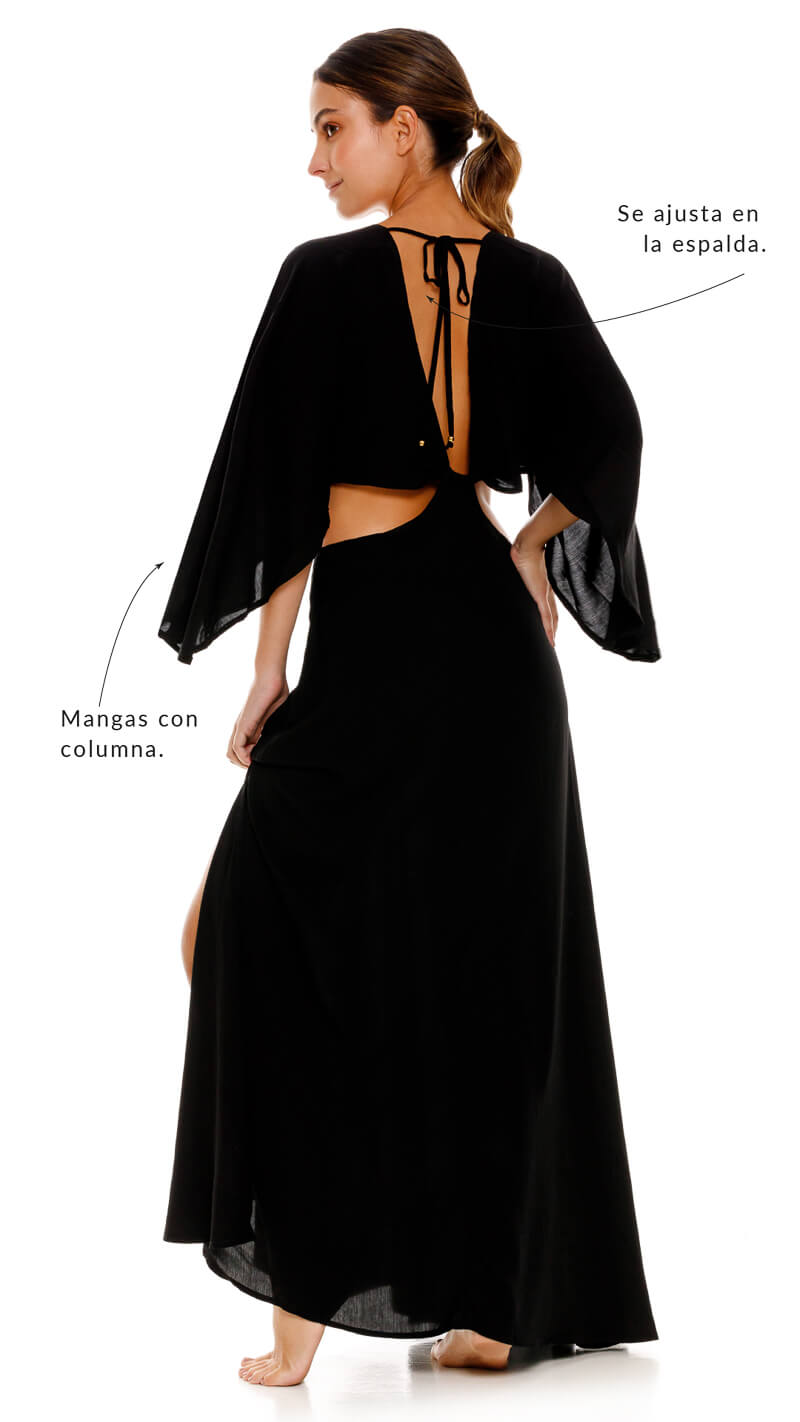 Vestido Largo Avalon Negro / Boamar - Imagen 4